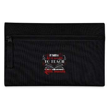 Kindergarten Teacher It Takes A Lot Of Sparkle - Pencil Case - black - Front