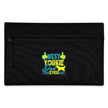 Best Yorkie Dad Ever - Pencil Case - black - Front