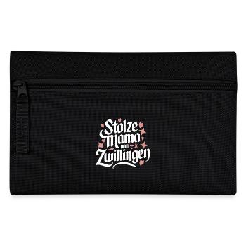 Zwillingsmama Zwillings Mutter Mama von Zwillingen - Federtasche - Schwarz - Vorne