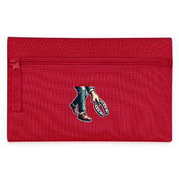 Horseshoe Throwing Horseshoe Pitching - Pencil Case - red - Front