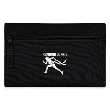 Marathon Runner Running Junkie Gift - Pencil Case - black - Front