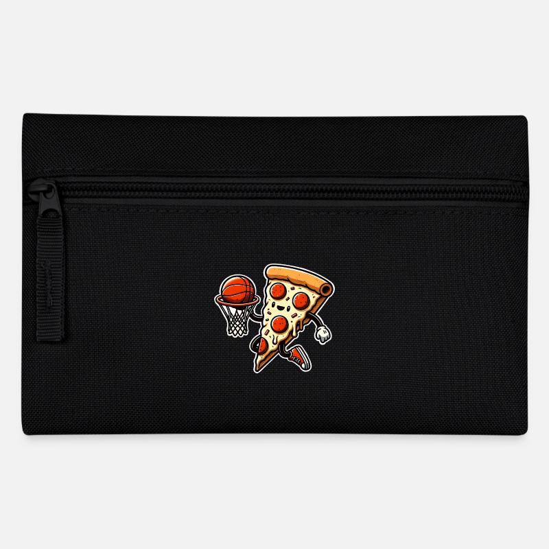 Pizza Basketball - Federtasche - Schwarz