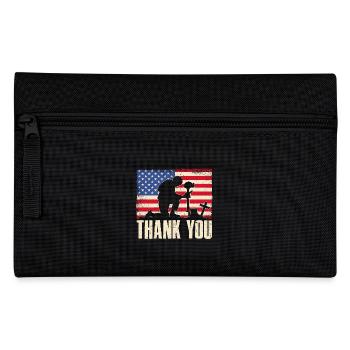 Thank you - Pencil Case - black - Front