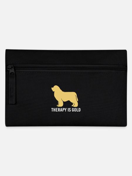 Therapiehund - Federtasche - Schwarz
