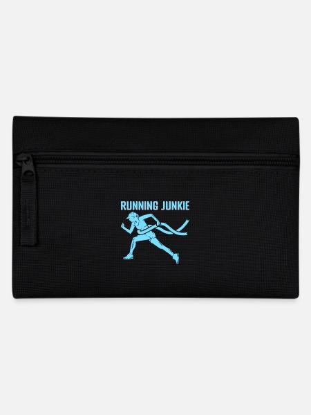 Running Junkie Marathon Runner - Federtasche - Schwarz