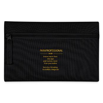Teacher Assistant Paraprofessional Paraeducator - Pencil Case - black - Front