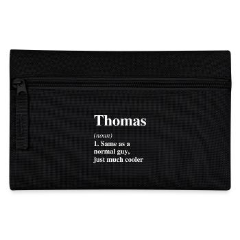 Thomas Définition Cool Nom Dicton Cadeau - Trousse - noir - Devant
