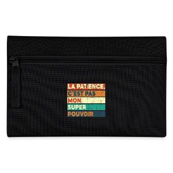 Nicht meine Superkraft - Federtasche - Schwarz - Vorne