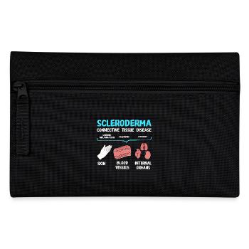 Sklerodermie - Federtasche - Schwarz - Vorne