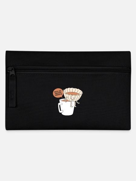 Kaffee Koffein Barista Espresso - Federtasche - Schwarz