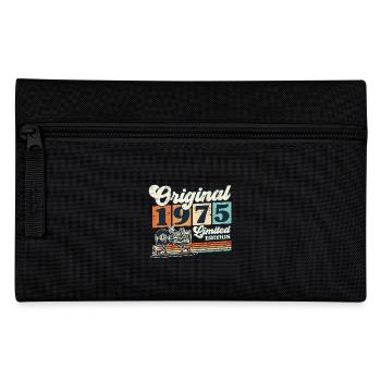 50e anniversaire 50 ans Né 1975 Homme Femme - Trousse - noir - Devant