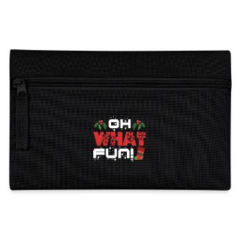 Christmas Oh What Fun - Pencil Case - black - Front
