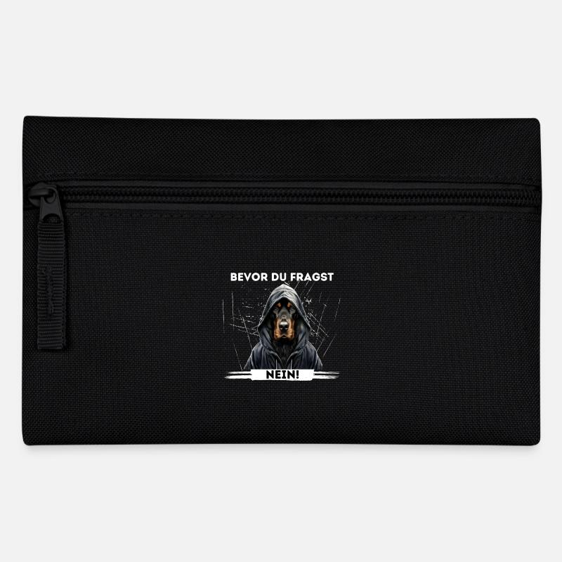 Chien et humour | Avant de demander - Trousse - noir