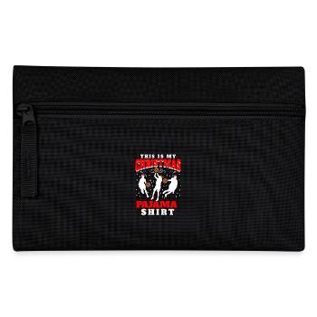 My Christmas Pajama Shirt Basketball - Pencil Case - black - Front