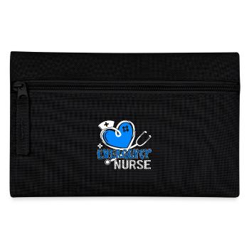 Emergency Nurse Does All Things With Heart - Pencil Case - black - Front
