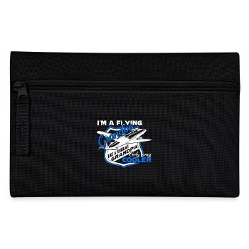 Pilot I am A Flying Grandpa - Pencil Case - black - Front