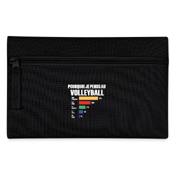 Volleyball Trikot Ich kann nicht Volleyball haben - Federtasche - Schwarz - Vorne