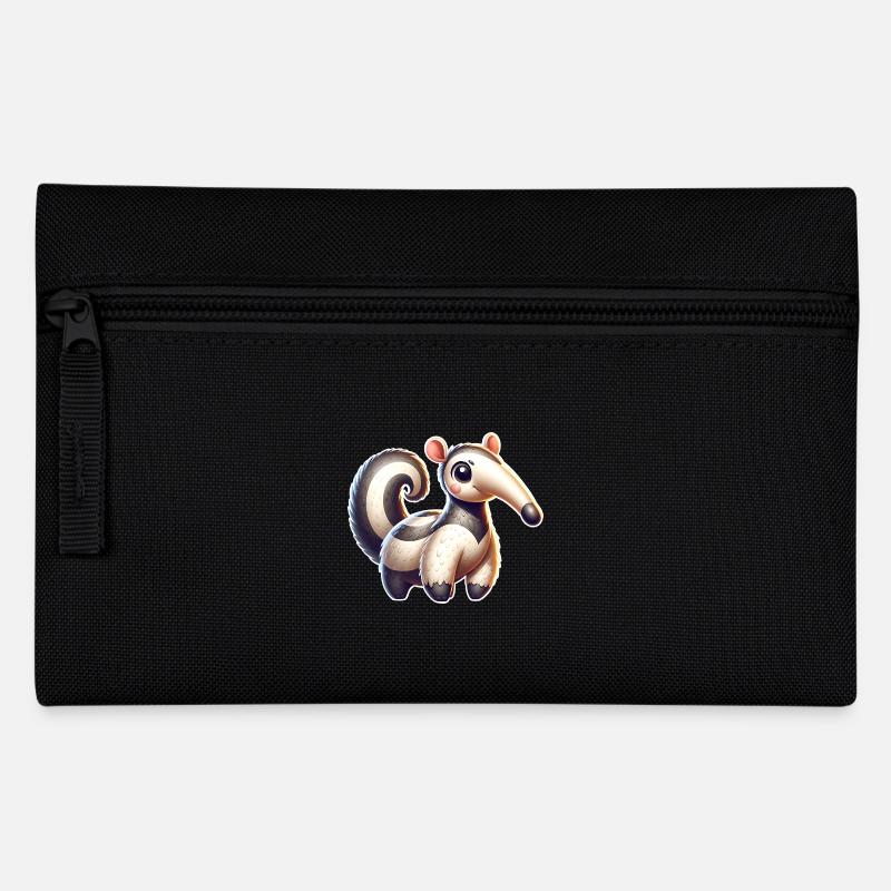 Ameisenbär - Federtasche - Schwarz