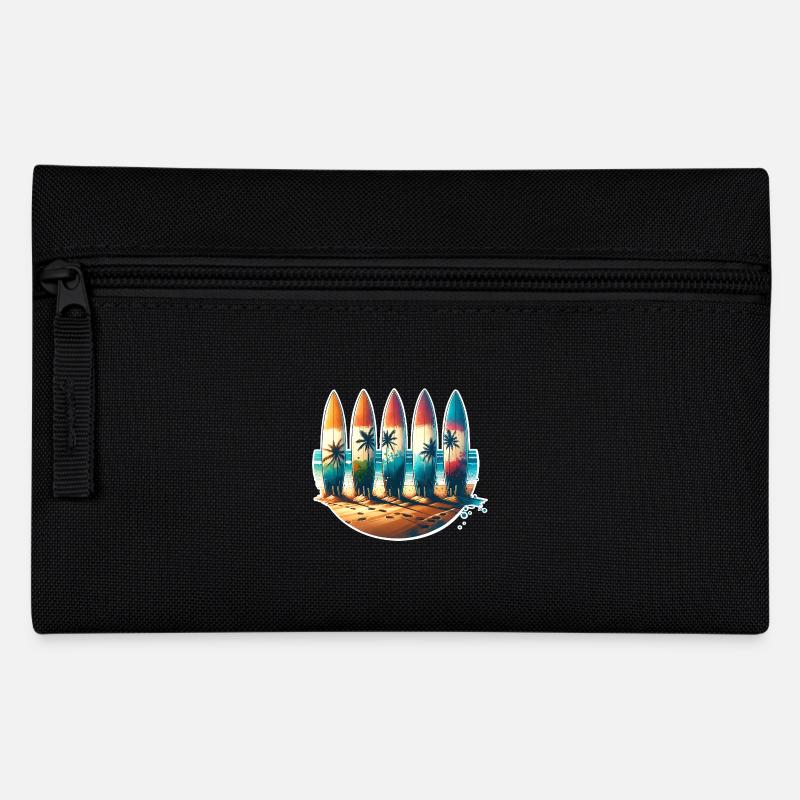 Surfen Surfer - Federtasche - Schwarz