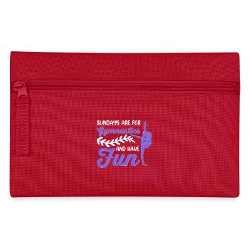 Gymnastik Training Fitness Gym - Federtasche - Rot - Vorne