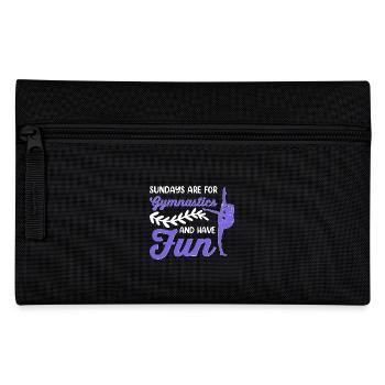 Gymnastik Training Fitness Gym - Federtasche - Schwarz - Vorne