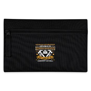 charpentier disant drôle d’artisan marteau construction en bois - Trousse - noir - Devant