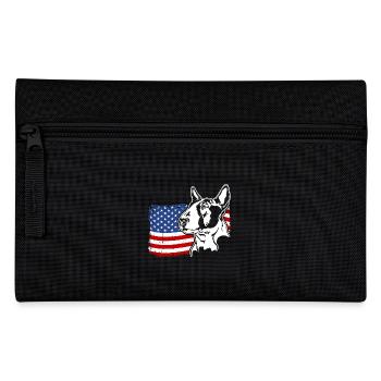 Bull Terrier US Amérique Drapeau Chiens Chien Wilsigns - Trousse - noir - Devant