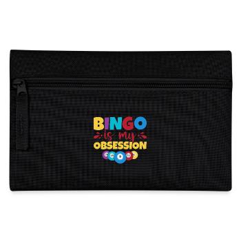 Bingo Game Bingo Is My Obsession Bingo - Pencil Case - black - Front