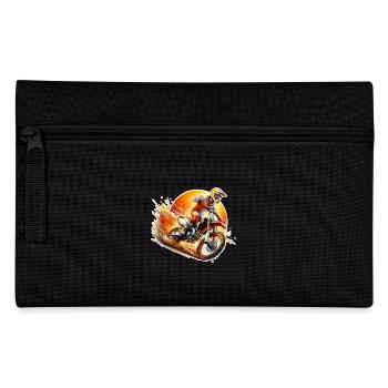 Motocross - Federtasche - Schwarz - Vorne