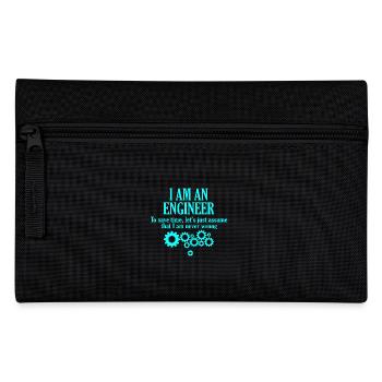 Je suis un ingénieur t-shirt - Trousse - noir - Devant