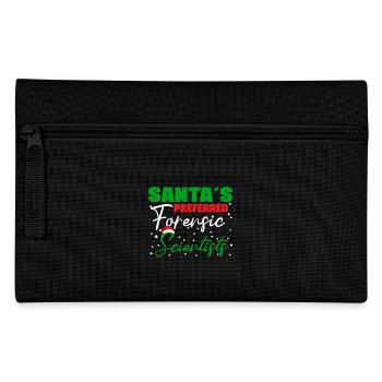 Santa`s Preferred Forensic Scientist Gift Idea - Federtasche - Schwarz - Vorne