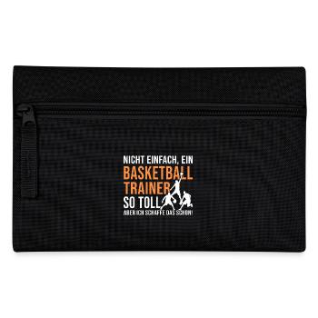 Basketballtrainer so toll basket ball coach - Federtasche - Schwarz - Vorne