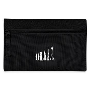 Tallest Skyscrapers Clouds Buildings Mega Towers - Pencil Case - black - Front