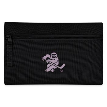 Faultier Eishockey Silhouette Minimalistisch - Federtasche - Schwarz - Vorne
