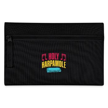 Funny Harmonica Player Holy Harpamole Harmonica - Federtasche - Schwarz - Vorne