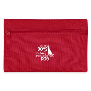 I Love My Dog - Pencil Case - red - Front