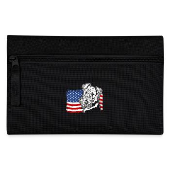 Airedale Terrier US America Flag Wilsigns - Pencil Case - black - Front