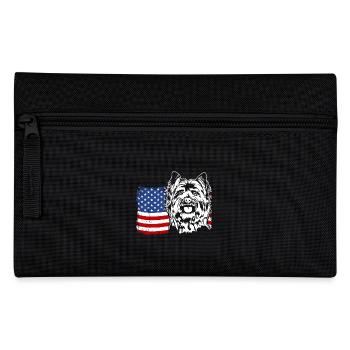 Cairn Terrier US Amérique Drapeau Chiens Chien Wilsigns - Trousse - noir - Devant