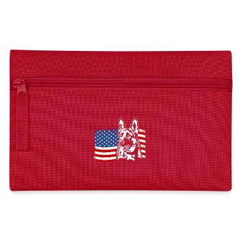 Berger Allemand US Amérique Drapeau Wilsigns - Trousse - rouge - Devant