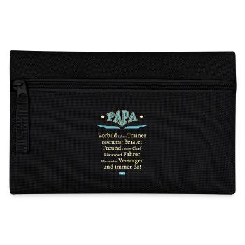 Papa Vorbild Vatertag RAHMENLOS® - Federtasche - Schwarz - Vorne