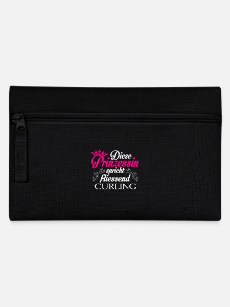 Curling - Prinzessin - Federtasche - Schwarz