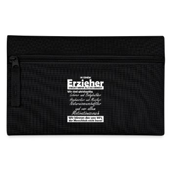 Erzieher - Federtasche - Schwarz - Vorne