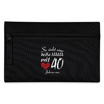 Heiße Mama mit 40 - Federtasche - Schwarz - Vorne