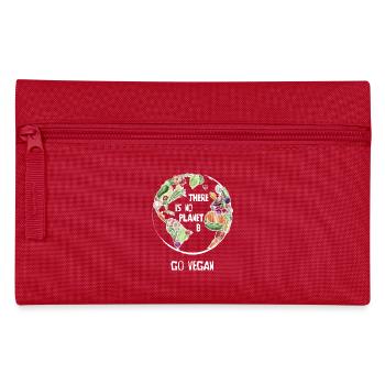 Il n'y a pas Planet B, Go Vegan! - Trousse - rouge - Devant