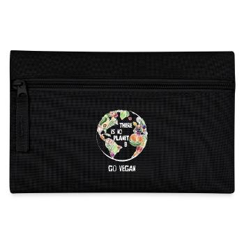 Il n'y a pas Planet B, Go Vegan! - Trousse - noir - Devant