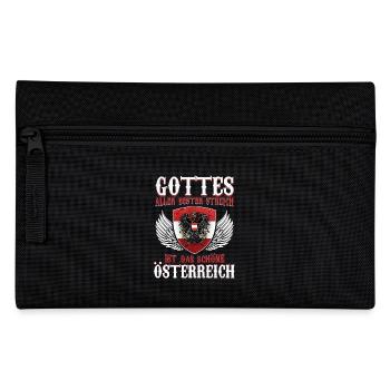Österreichs Stolz - Gottes bester Streich - Federtasche - Schwarz - Vorne