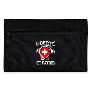 Liberté et Patrie - Schweiz - Pencil Case - black - Front