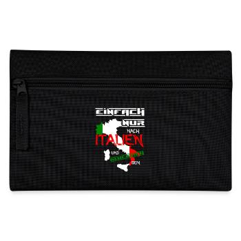 Einfach nur nach Italien - Federtasche - Schwarz - Vorne
