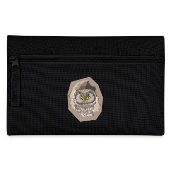 Eule - Federtasche - Schwarz - Vorne