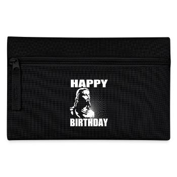 Happy Birthday - Federtasche - Schwarz - Vorne